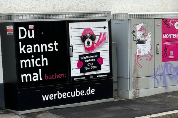 Versorgungs- und Verteilerkästen als Werbefläche Versorgungs- und Verteilerkästen als Werbefläche